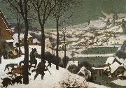 Pieter Bruegel Hunters in the snow Sweden oil painting artist